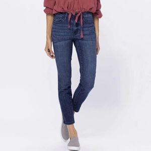 Judy Blue Jeans Keene Relaxed Fit Bleach Splattered Mineral Wash Denim Size 0/24
